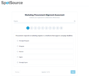 SpotSource Marketing-Procurement Alignment Assessment