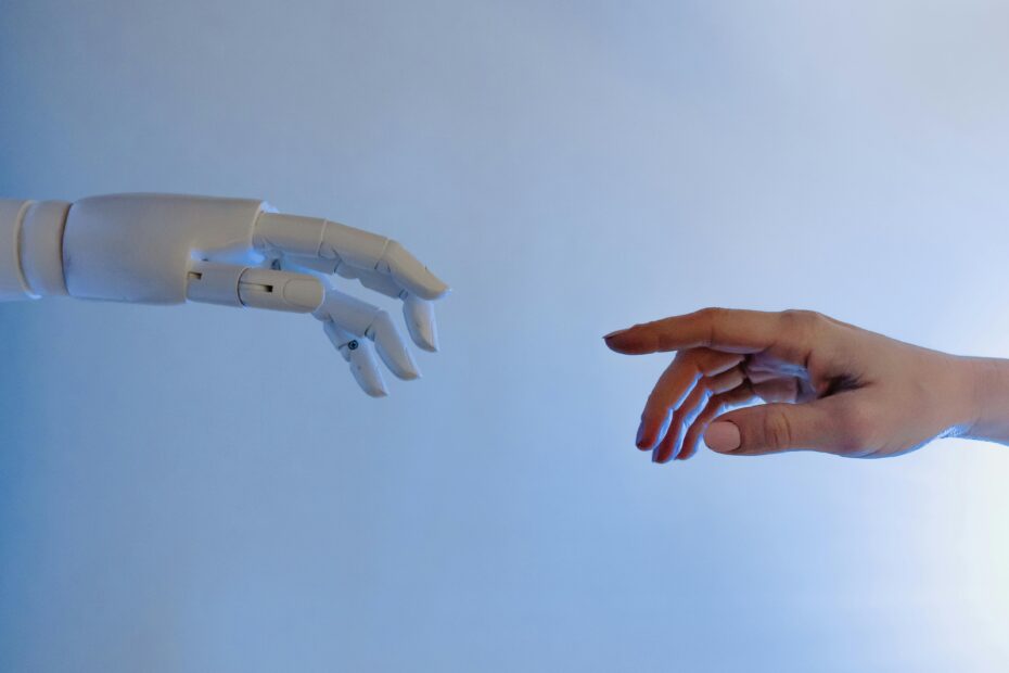AI in Marketing vs Human Hands